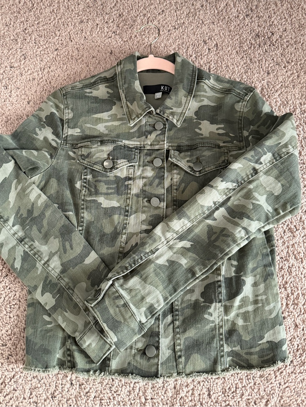 Kut from the Kluth Camo Denim Jacket - Size: Medium - Picture 6 of 7